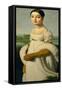 Mademoiselle Caroline Riviere-Jean-Auguste-Dominique Ingres-Framed Stretched Canvas