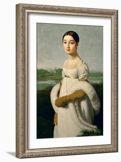 Mademoiselle Caroline Rivière-Jean-Auguste-Dominique Ingres-Framed Giclee Print