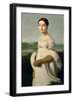 Mademoiselle Caroline Rivière-Jean-Auguste-Dominique Ingres-Framed Giclee Print