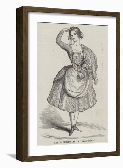 Mademoiselle Cerito, as La Vivandiere-null-Framed Giclee Print