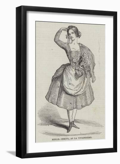 Mademoiselle Cerito, as La Vivandiere-null-Framed Giclee Print