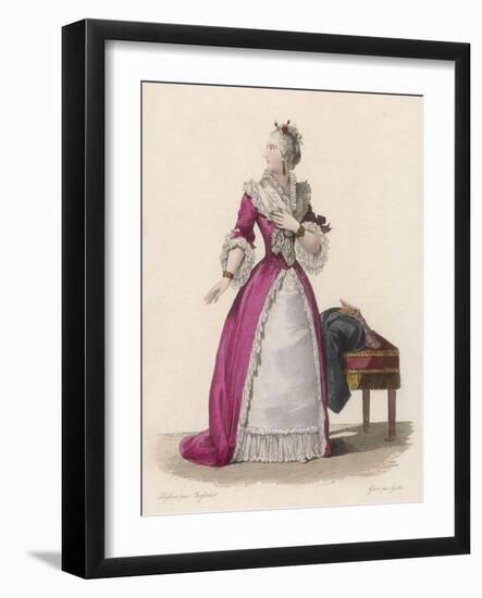 Mademoiselle Clairon (Claire Josephe Hippolyte Leris de la Tude) French Actress-Geille-Framed Art Print