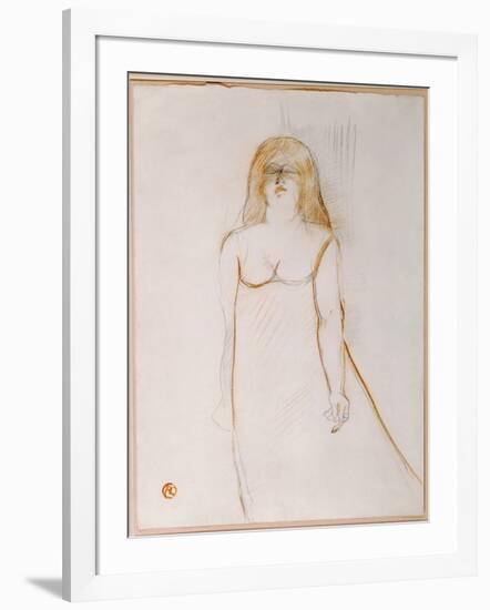 Mademoiselle Cocyte, 1900-Henri de Toulouse-Lautrec-Framed Giclee Print