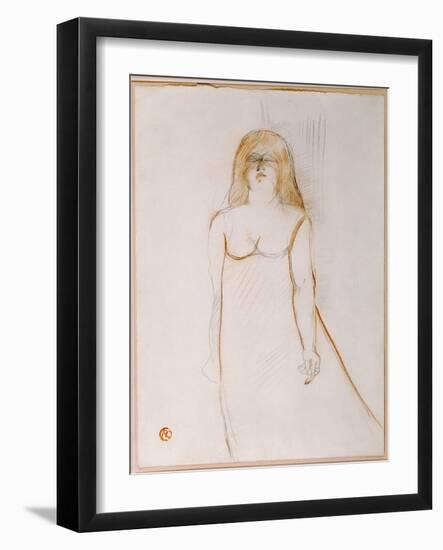 Mademoiselle Cocyte, 1900-Henri de Toulouse-Lautrec-Framed Giclee Print