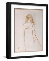 Mademoiselle Cocyte, 1900-Henri de Toulouse-Lautrec-Framed Giclee Print