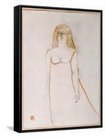 Mademoiselle Cocyte, 1900-Henri de Toulouse-Lautrec-Framed Stretched Canvas