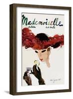 Mademoiselle Cover - October 1935-Helen Jameson Hall-Framed Premium Giclee Print