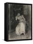 Mademoiselle De Clermont-Tonnerre, 1865 (Black Chalk & W/C over Graphite on Wove Paper)-Alfred Emile Stevens-Framed Stretched Canvas