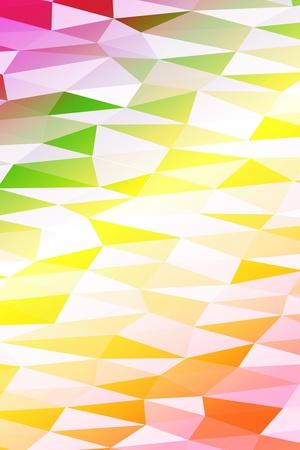 Yellow, Orange, Pink, Multicolor Polygonal Geometric Banner with Rumpled Triangular Low Poly Origam