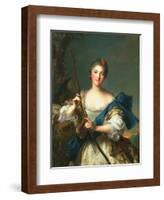 Mademoiselle De Migieu as Diana, 1742-Jean-Marc Nattier-Framed Giclee Print