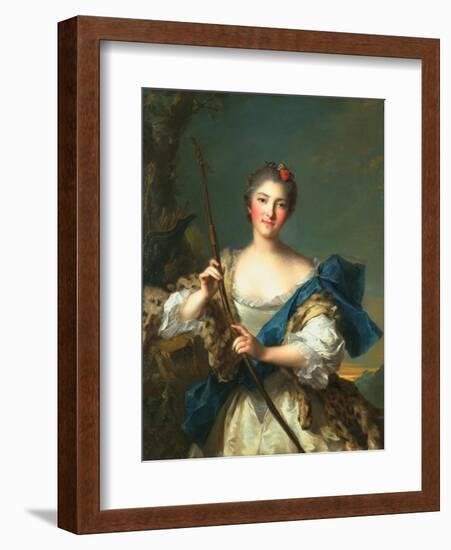 Mademoiselle De Migieu as Diana, 1742-Jean-Marc Nattier-Framed Giclee Print