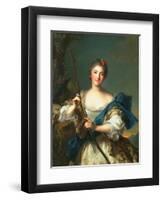 Mademoiselle De Migieu as Diana, 1742-Jean-Marc Nattier-Framed Giclee Print