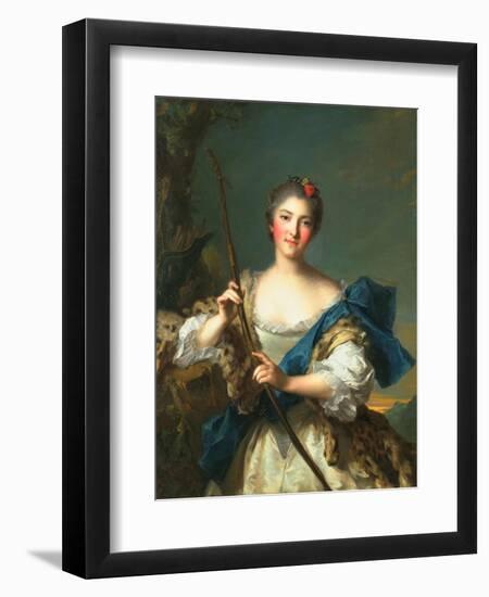 Mademoiselle De Migieu as Diana, 1742-Jean-Marc Nattier-Framed Giclee Print