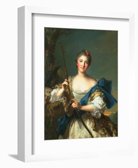 Mademoiselle De Migieu as Diana, 1742-Jean-Marc Nattier-Framed Giclee Print