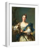 Mademoiselle De Migieu as Diana, 1742-Jean-Marc Nattier-Framed Giclee Print