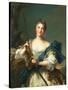 Mademoiselle De Migieu as Diana, 1742-Jean-Marc Nattier-Stretched Canvas