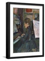 Mademoiselle, Dihau at the Piano, 1890-Henri de Toulouse-Lautrec-Framed Giclee Print