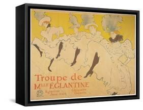 Mademoiselle Eglantines Troupe, 1896-Henri de Toulouse-Lautrec-Framed Stretched Canvas