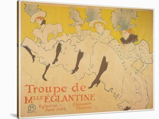 Mademoiselle Eglantines Troupe, 1896-Henri de Toulouse-Lautrec-Stretched Canvas