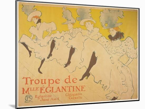 Mademoiselle Eglantines Troupe, 1896-Henri de Toulouse-Lautrec-Mounted Giclee Print