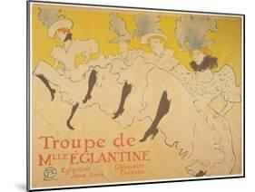 Mademoiselle Eglantines Troupe, 1896-Henri de Toulouse-Lautrec-Mounted Giclee Print