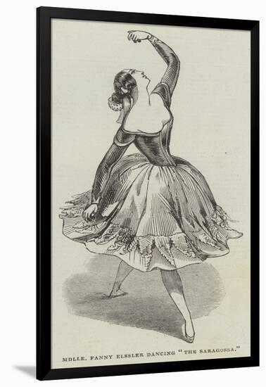 Mademoiselle Fanny Elssler Dancing The Saragossa-null-Framed Giclee Print