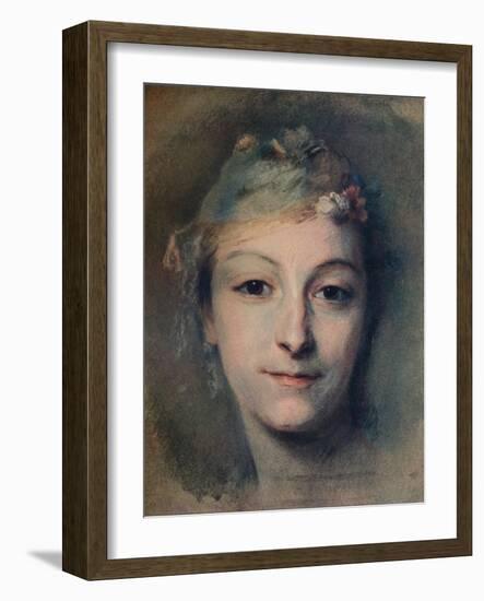 'Mademoiselle Fel', c1756-Maurice-quentin De La Tour-Framed Giclee Print