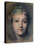'Mademoiselle Fel', c1756-Maurice-quentin De La Tour-Stretched Canvas