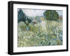 Mademoiselle Gachet in Her Garden at Auvers-Sur-Oise, c.1890-Vincent van Gogh-Framed Giclee Print