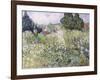 Mademoiselle Gachet in Her Garden at Auvers-Sur-Oise, c.1890-Vincent van Gogh-Framed Giclee Print