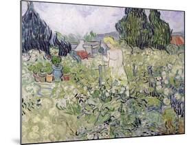 Mademoiselle Gachet in Her Garden at Auvers-Sur-Oise, c.1890-Vincent van Gogh-Mounted Giclee Print