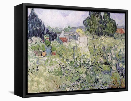Mademoiselle Gachet in Her Garden at Auvers-Sur-Oise, c.1890-Vincent van Gogh-Framed Stretched Canvas