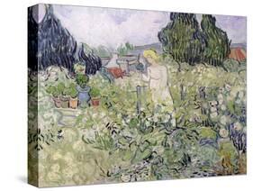 Mademoiselle Gachet in Her Garden at Auvers-Sur-Oise, c.1890-Vincent van Gogh-Stretched Canvas