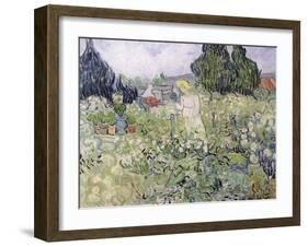 Mademoiselle Gachet in Her Garden at Auvers-Sur-Oise, c.1890-Vincent van Gogh-Framed Giclee Print
