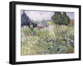 Mademoiselle Gachet in Her Garden at Auvers-Sur-Oise, c.1890-Vincent van Gogh-Framed Giclee Print