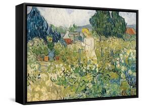 Mademoiselle Gachet in Her Garden at Auvers-Sur-Oise (Mademoiselle Gachet-Vincent van Gogh-Framed Stretched Canvas