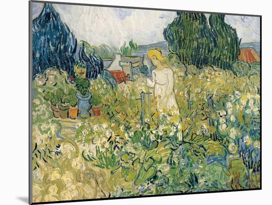 Mademoiselle Gachet in Her Garden at Auvers-Sur-Oise (Mademoiselle Gachet-Vincent van Gogh-Mounted Art Print