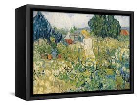 Mademoiselle Gachet in Her Garden at Auvers-Sur-Oise (Mademoiselle Gachet-Vincent van Gogh-Framed Stretched Canvas