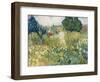 Mademoiselle Gachet in Her Garden at Auvers-Sur-Oise (Mademoiselle Gachet-Vincent van Gogh-Framed Premium Giclee Print