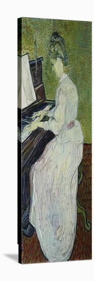 Mademoiselle Gachet Playing the Piano, 1890-Vincent van Gogh-Stretched Canvas