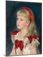 Mademoiselle Grimprel with a Red Ribbon, 1880-Pierre-Auguste Renoir-Mounted Giclee Print