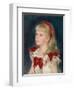 Mademoiselle Grimprel with a Red Ribbon, 1880-Pierre-Auguste Renoir-Framed Giclee Print