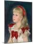 Mademoiselle Grimprel with a Red Ribbon (Mademoiselle Grimprel au ruban rouge)-Pierre-Auguste Renoir-Mounted Giclee Print