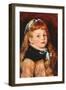 Mademoiselle Grimprel with Blue Hair-Band-Pierre-Auguste Renoir-Framed Art Print