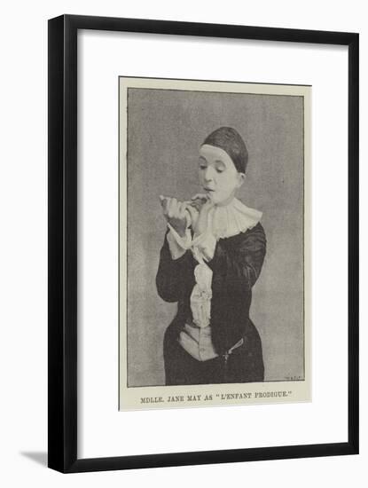 Mademoiselle Jane May as L'Enfant Prodigue-null-Framed Giclee Print