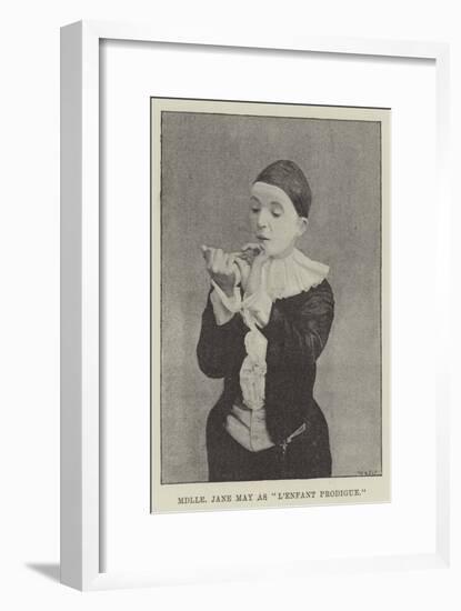 Mademoiselle Jane May as L'Enfant Prodigue-null-Framed Giclee Print