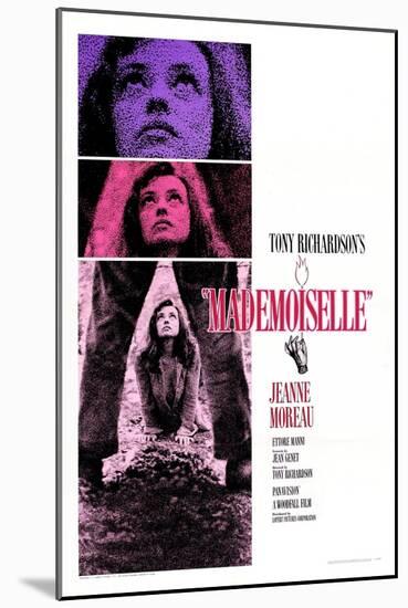 Mademoiselle, Jeanne Moreau, 1966-null-Mounted Art Print