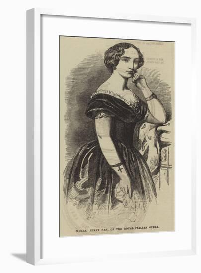 Mademoiselle Jenny Ney, of the Royal Italian Opera-null-Framed Giclee Print