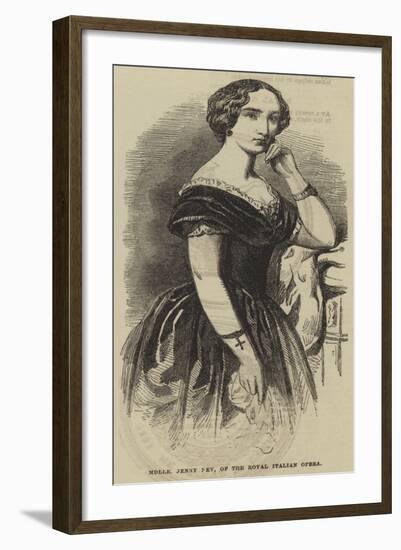 Mademoiselle Jenny Ney, of the Royal Italian Opera-null-Framed Giclee Print