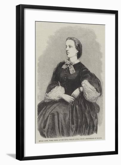 Mademoiselle Lotti, Prima Donna at the Royal Italian Opera-null-Framed Giclee Print